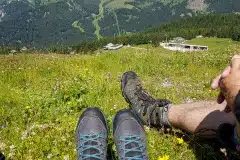 20170801_112056 Afslapning i Belvedere med udsigt mod Colrodella i Dolomitterne
