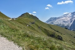 DSC_5566 Dolomitterne om sommeren med Marmolada gjetsjer i baggrunden