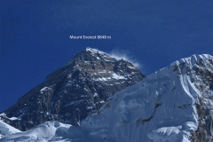Mount Everest verdens højeste bjerg 8850 m over havet