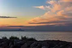 Solopgang fra Dragør over Øresund