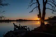 Solopgang ved Gundsømagle sø