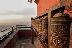 NEP_4305 Tibetansk bedehjul ved Abetemplet i Kathmandu